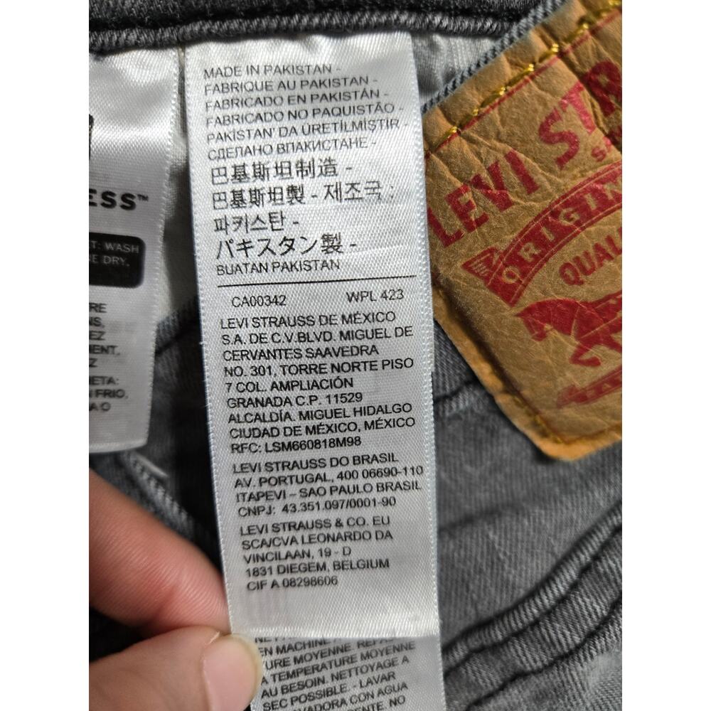Levi's 511  size 30x30 men's grey bootcut jeans - Picture 7 of 12